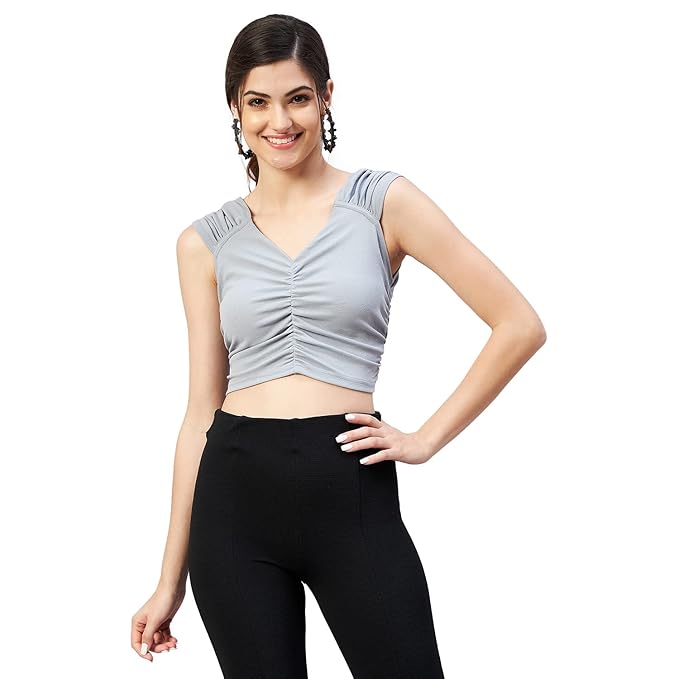 Marie Claire Women's Solid Slim Fit Blouse