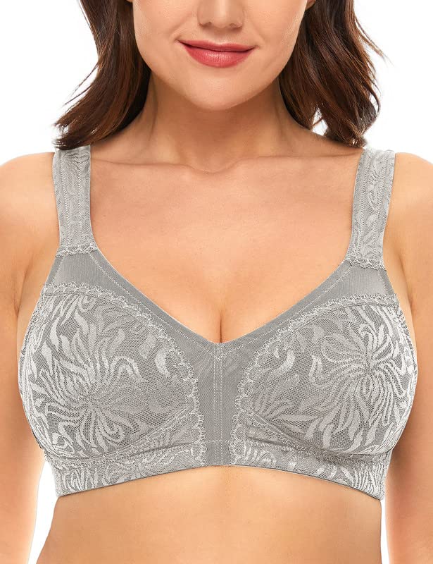 Wingslove Donna Reggiseno Minimizer Senza Imbottito Senza Ferretto Taglie Forti