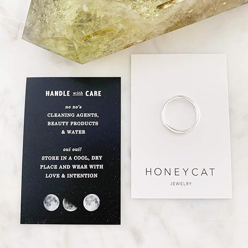 Miniatura 4 de Honeycat Anillo Crossover X en oro, oro rosa o plata Joyería minimalista y delicada