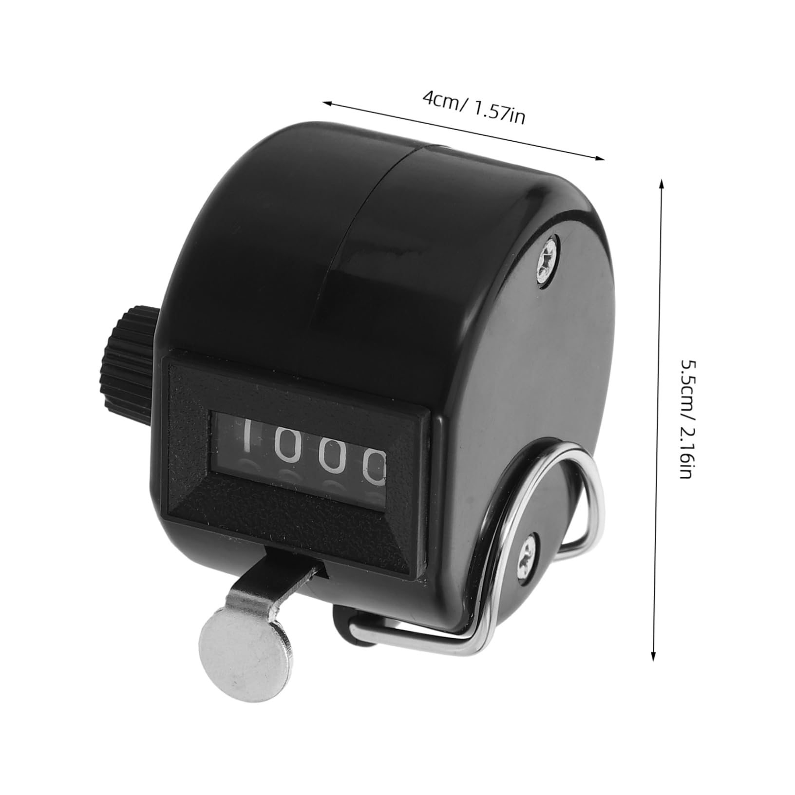 MAGICLULU Manual Mechanical Counter Compact Hand Tally Counter 4- Display Portable Easy to Use for Visitor Tracking