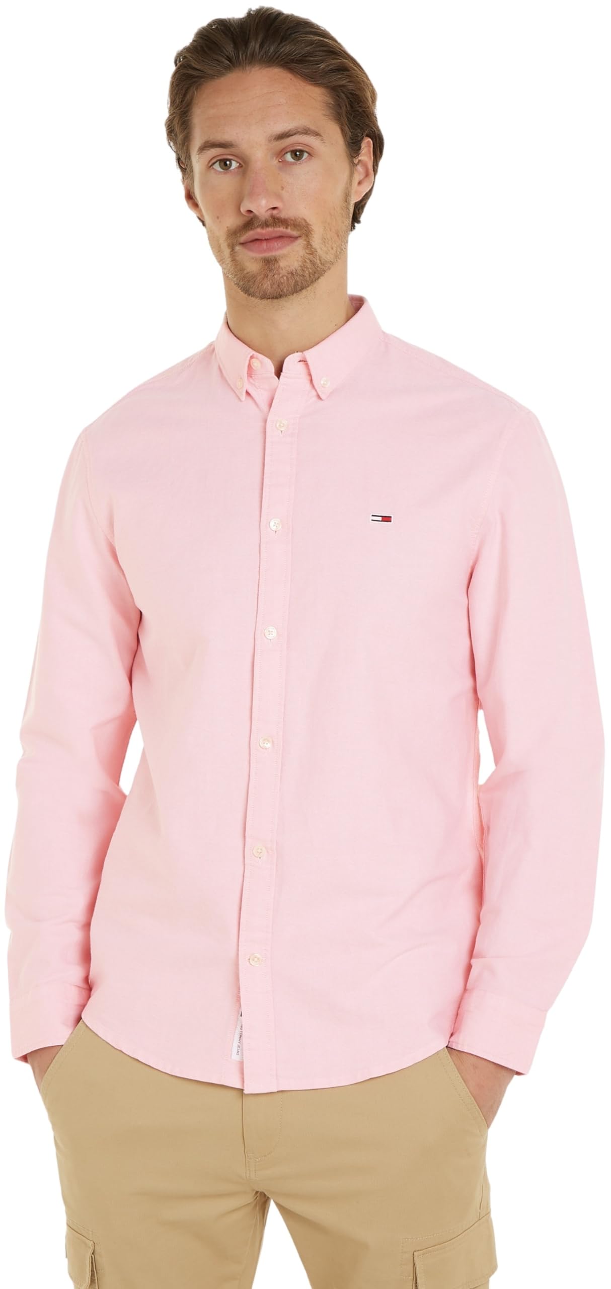 Tommy Jeans Camisa Hombre Oxford Shirt Regular Fit