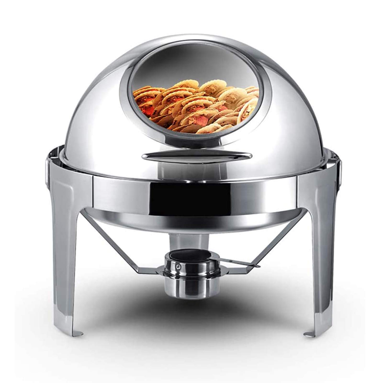 ZXLYA 6L Stainless Steel Food Warmer Buffet Dish Catering Pan, Buffet Heater Stainless Steel Chafing Dish, for Catering Buffet Warmer Tray Dining