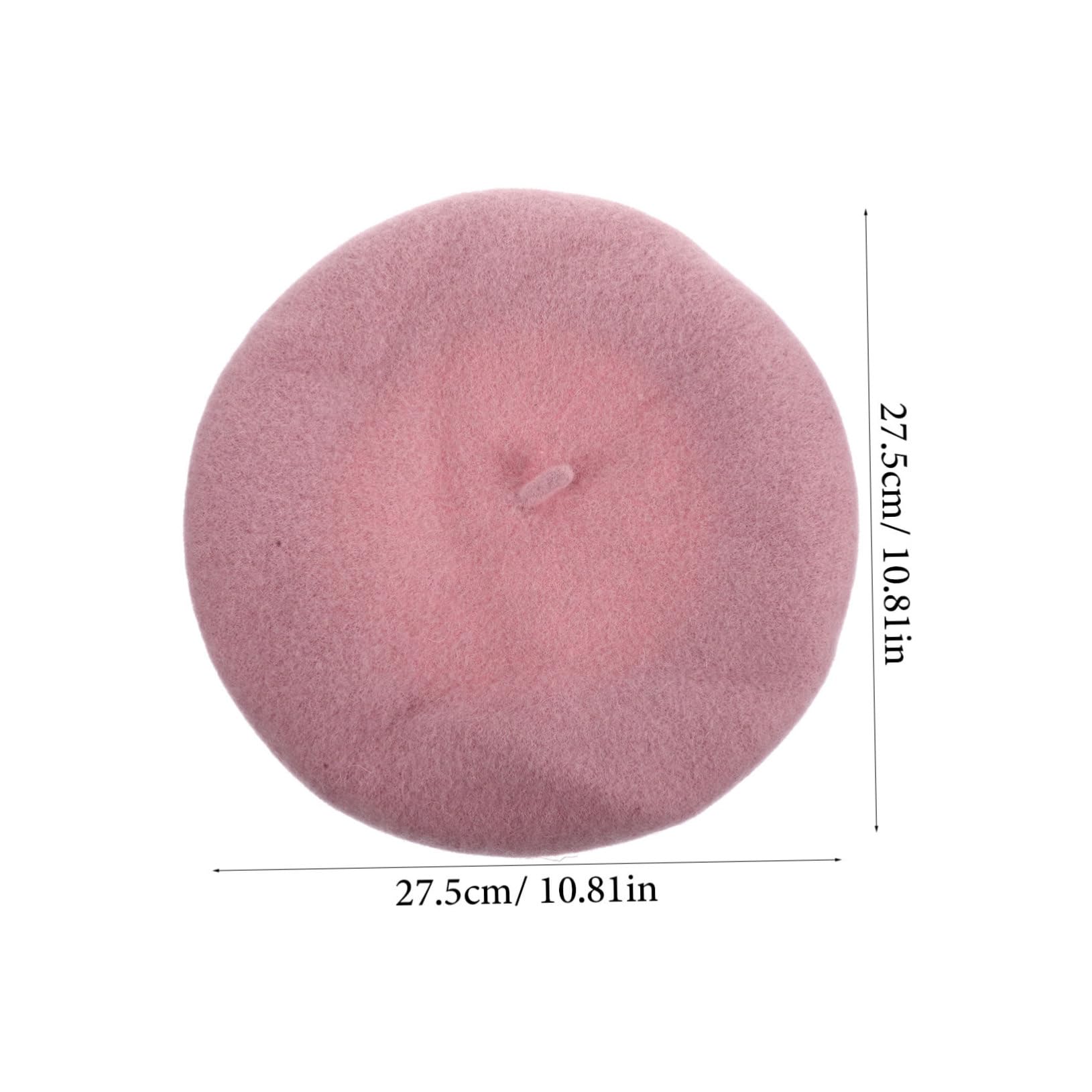 FOMIYES Wool Beret Hat for Women French Chic Beret Breathable and Stylish for Outdoor Adventures Pink