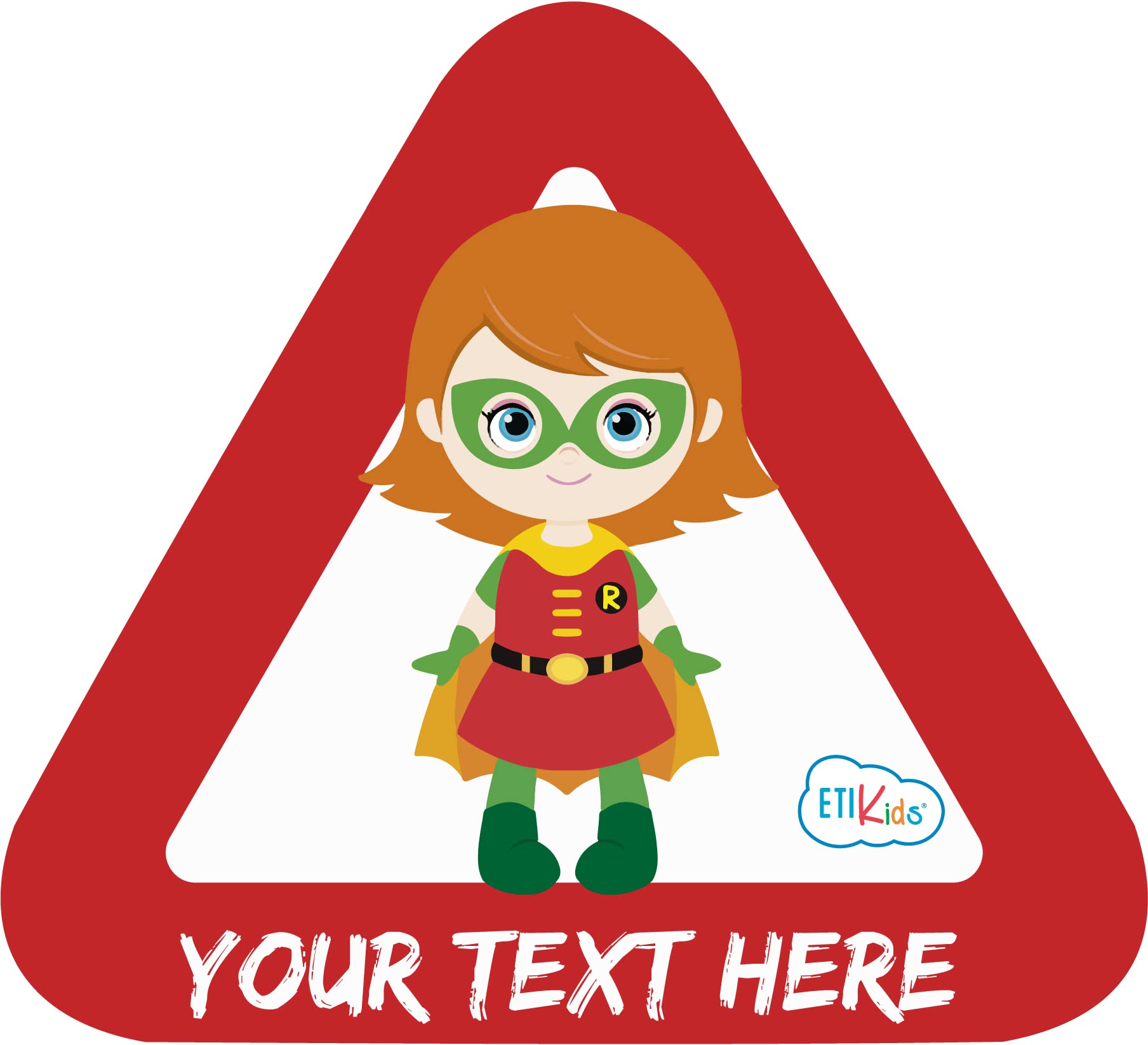 Haberdashery Online Custom Baby on board sticker for the car. Adhesive vinyl also for motorcycles. 15 x 13'7 cm. (33. Supergirl)