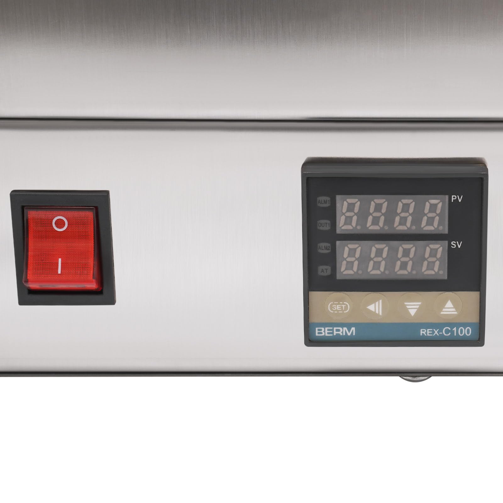 1000W PVC-Kapsel-Schrumpfer Thermostatische Digitalanzeige Weinflasche Kappe Wrap Schrumpfmaschine 400℃ für PVC-Kapseln mit einem maximalen Durchmesser von 70mm/2,75"