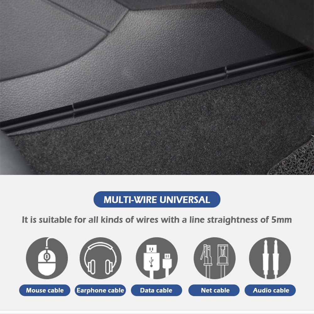 Hidden Cable Protector 4PCS Car Cable Management Sleeves - Adhesive ...
