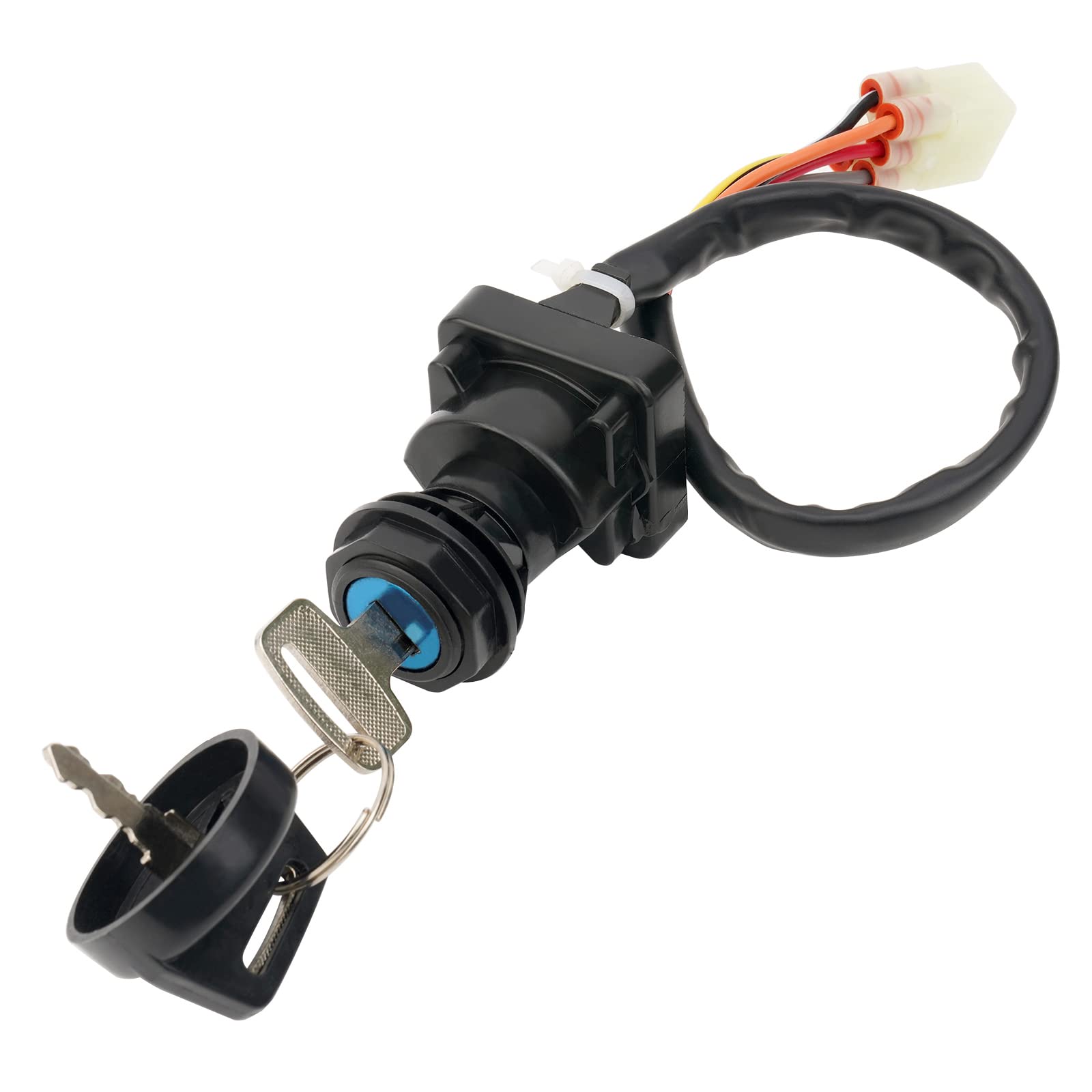 AHL Clé De Contact Serrure Allumage Moto 37110-38F19 Compatible Suzuki King Quad 750 Eiger 400 Et Modèles King Quad