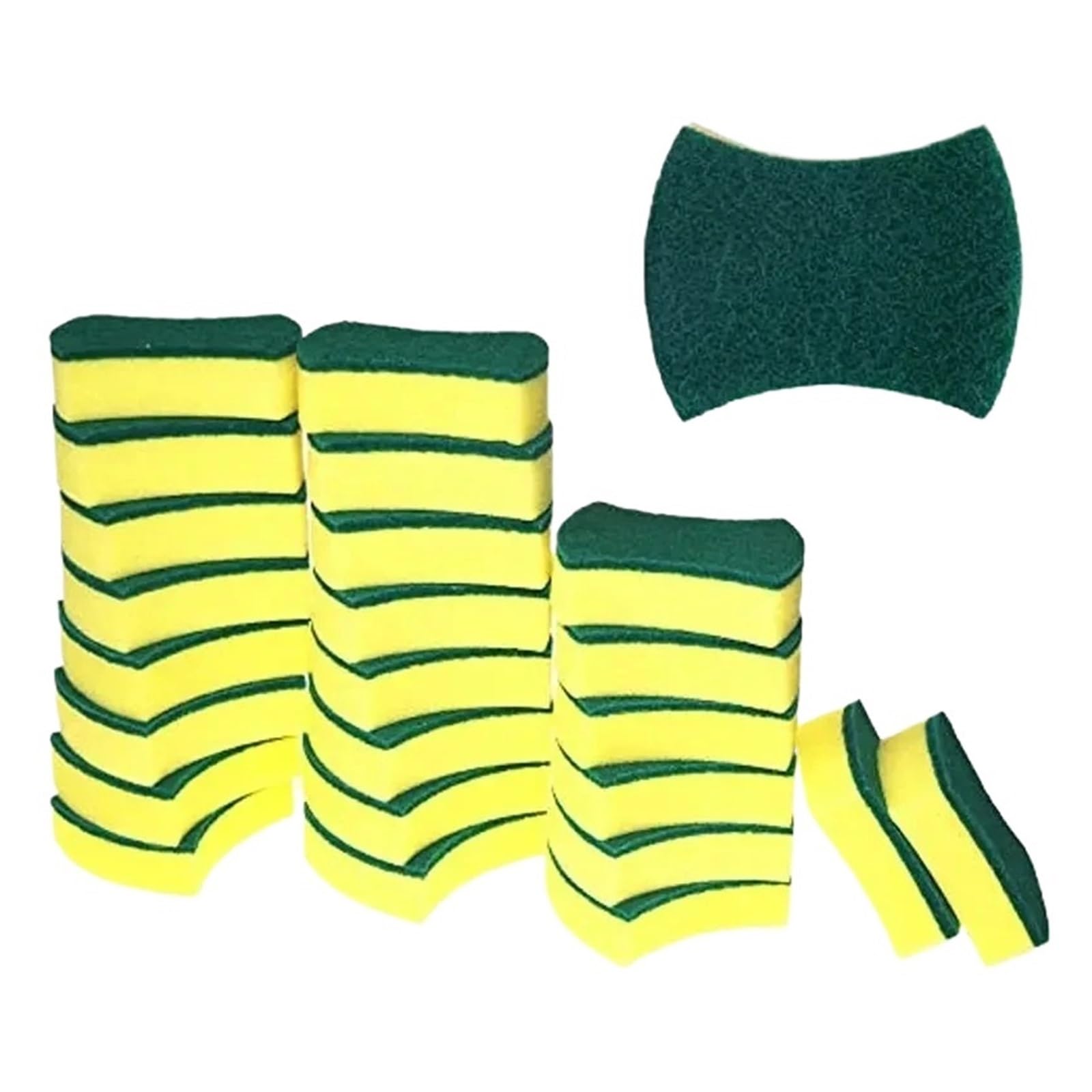 WZPTLKIBAD 20PCS Kitchen Cleaning Sponge for Dishware