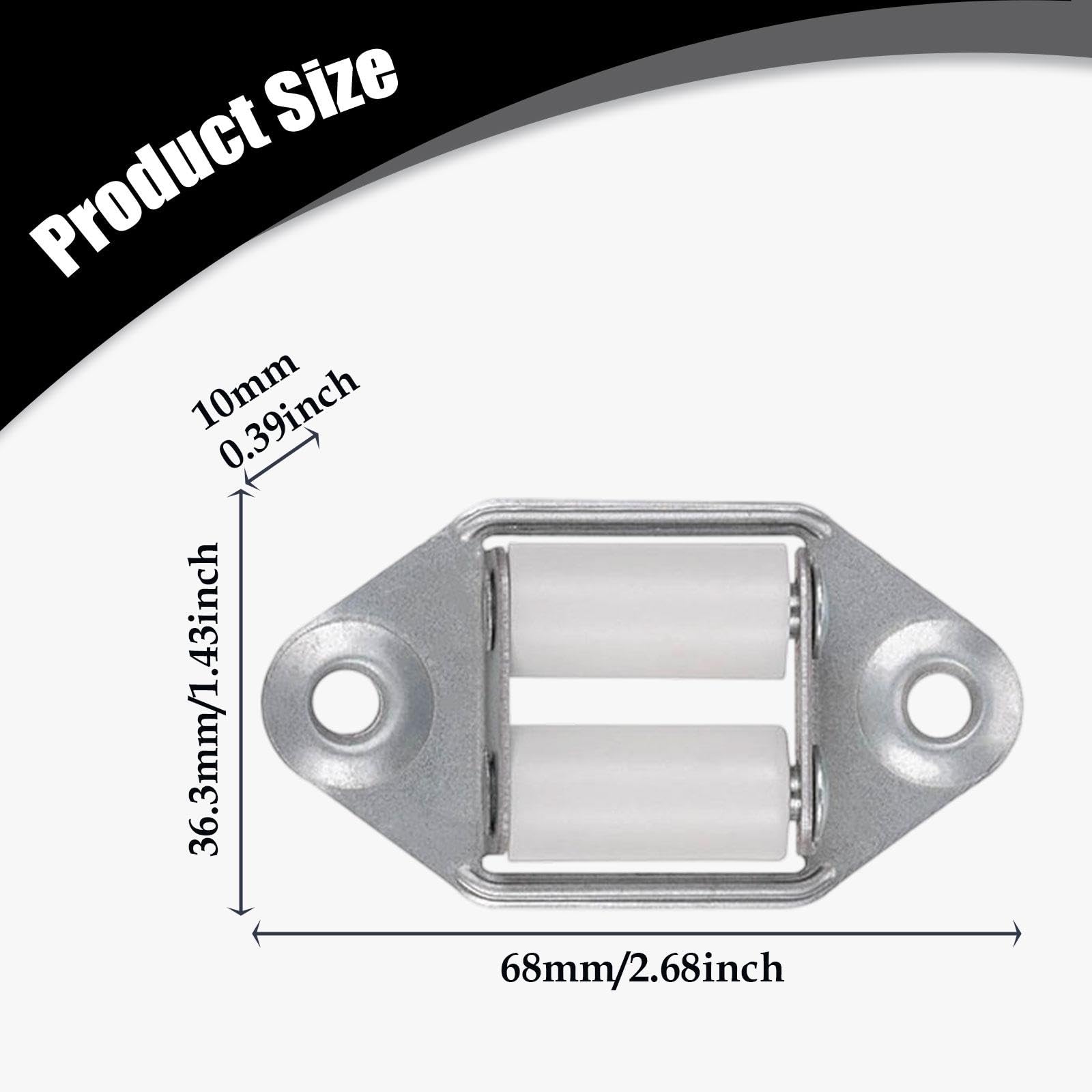 MagiDeal Guida per cinghia per tapparella, Componente hardware, Guida per cinghia per tapparella, Spaziatura fori 47 mm, Accessorio per, Passante per