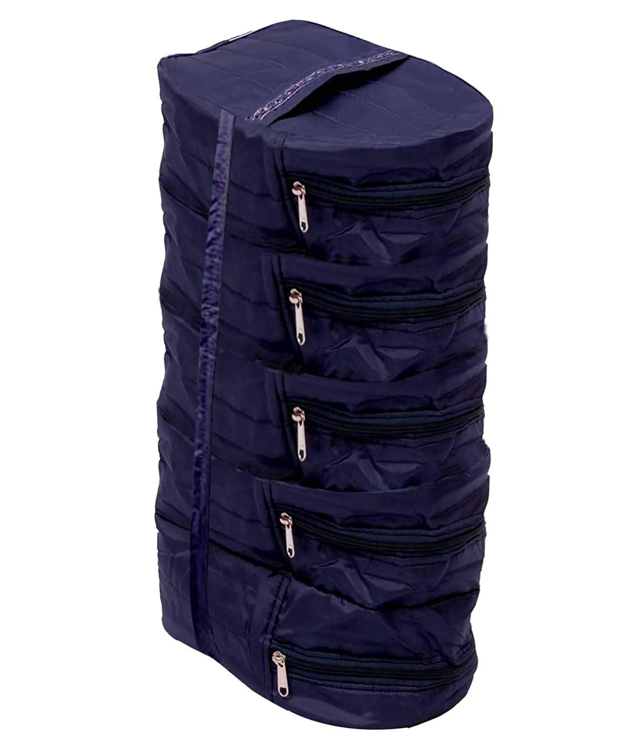 Ansari Handcraft Shoe Bag Five Layer (Navy Blue)