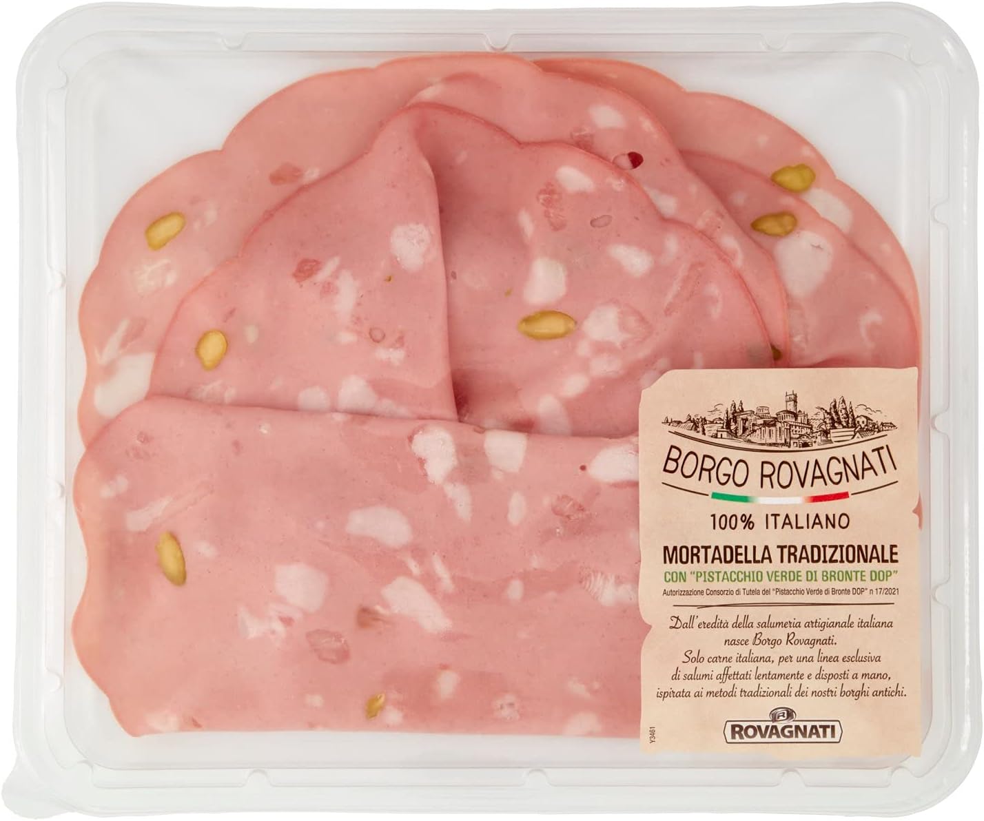 Rovagnati Mortadella Tradizionale con Pistacchio Verde di Bronte