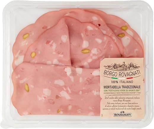 Borgo Rovagnati Traditional Mortadella with Bronte PDO Green Pistachio, 110 g
