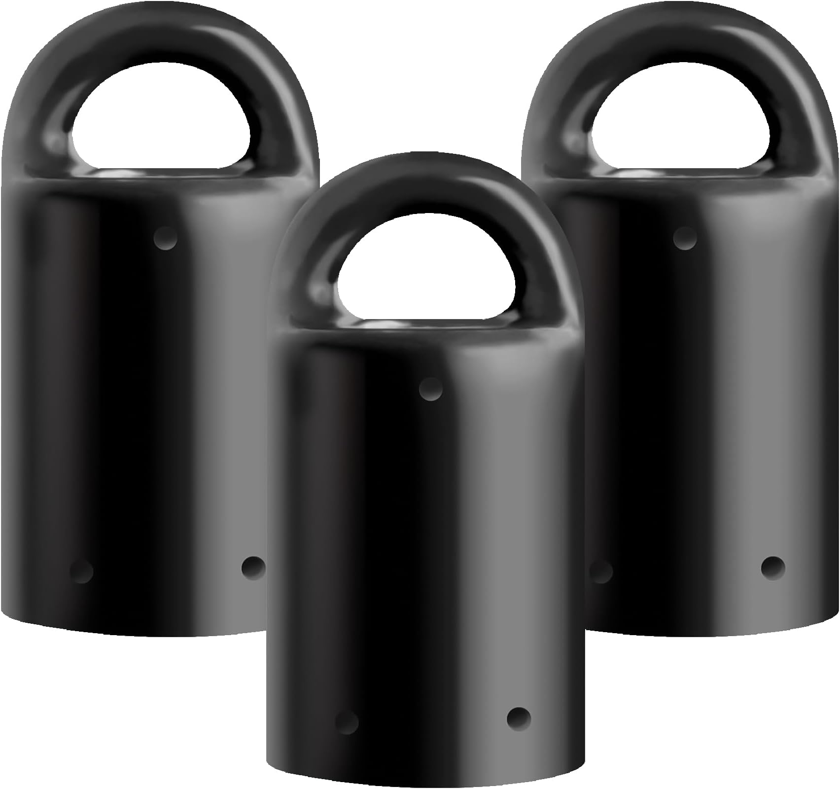 MagnetPAL 3 Pack Heavy-Duty Neodymium Anti-Rust Magnet, Best for Magnetic Stud Finder/Key Organizer/Indoor and Outdoor Multi Uses, Black with Key Ring (SP-MPM3BK)