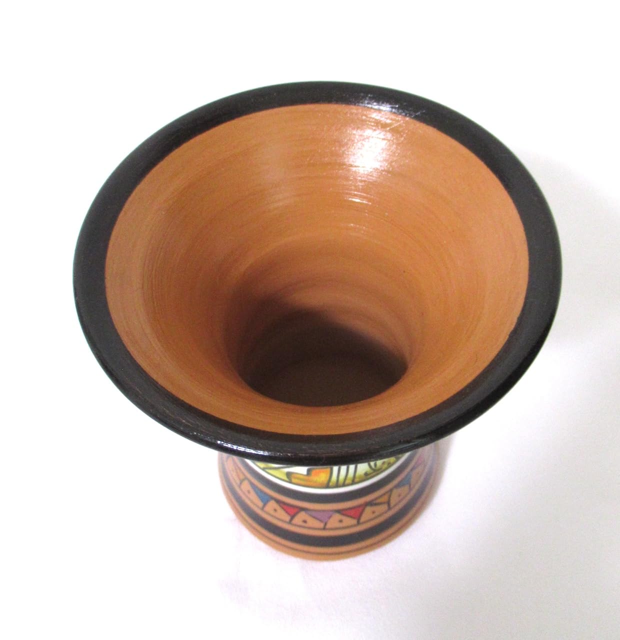 Amazon.co.jp: ペルー伝統工芸 陶器製 ケロ（Kero,Quero,Qiro）タイプ