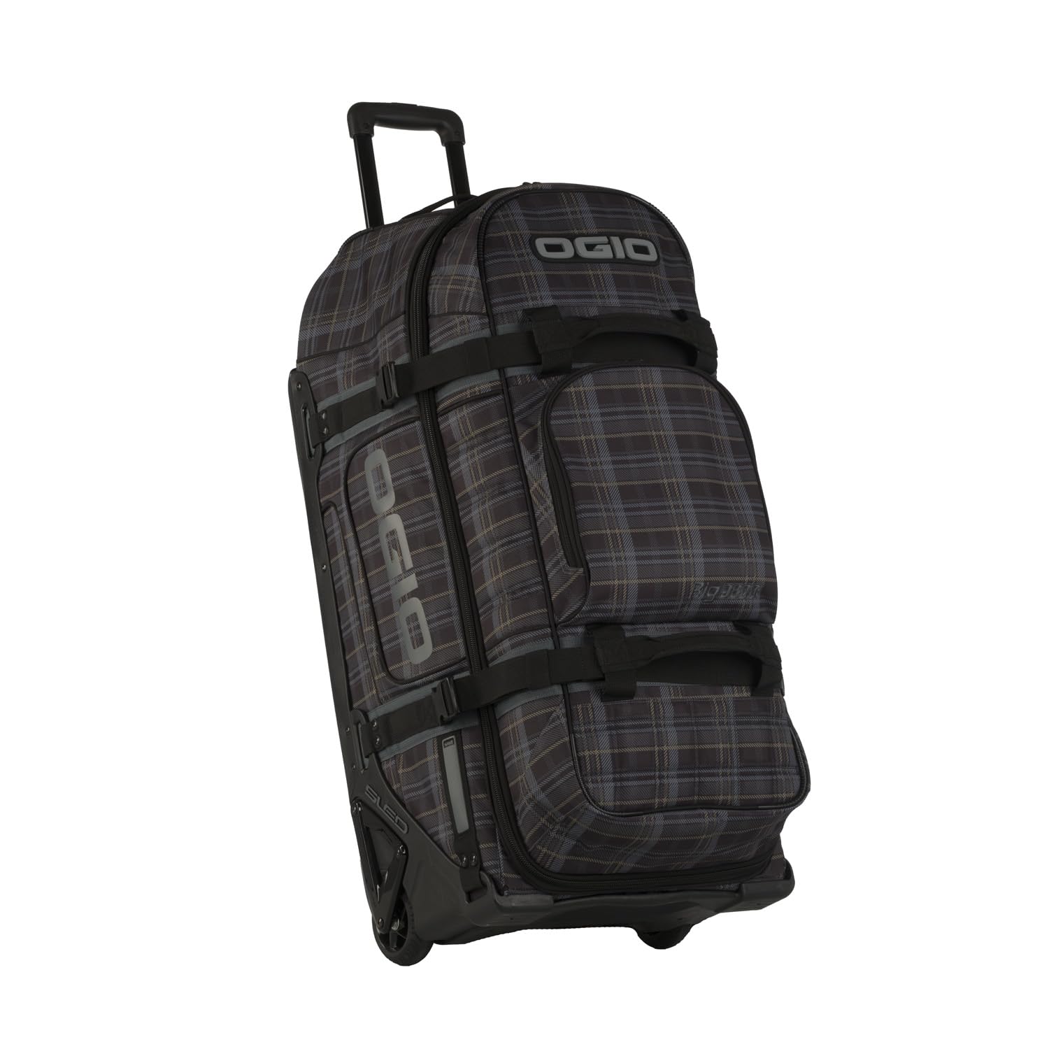 OGIO RIG9800 Pro Wheeled Gear Bag Plaidley Tan/Black