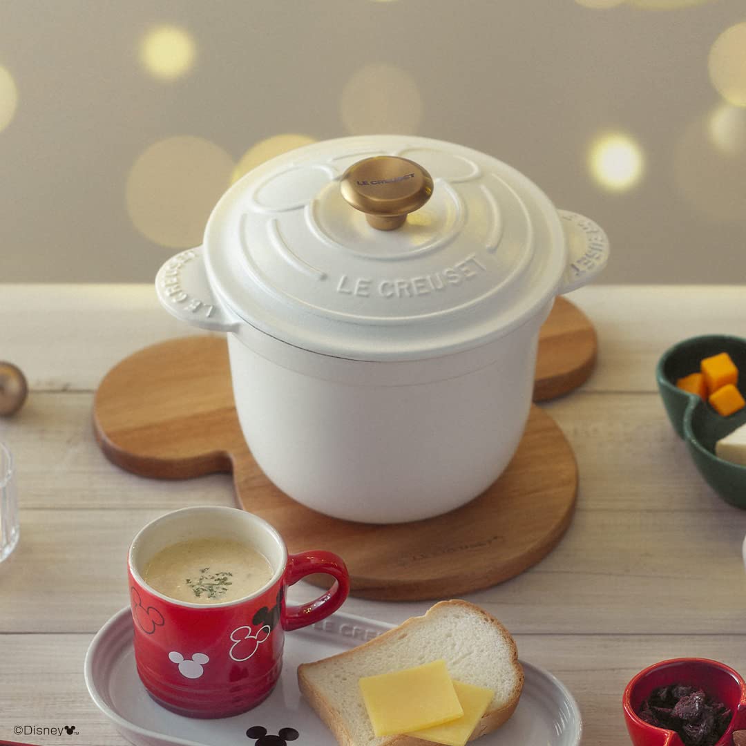 Le Creuset Disney Mickey Mouse Akazienholz Tablett Versand mit Sendungsnummer NEU - Bild 6 von 6