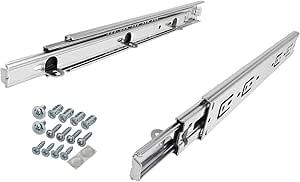 Guide Per Cassetti SOTECH KV3-45-H45-L450-NF - 450 Mm, Portata 45 Kg, Colore Nero - Foto 6