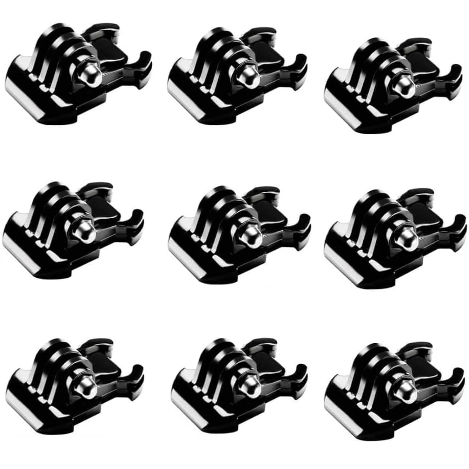eWINNER 9pack Buckle Base Clip Mounts Action camera Accessories Kit Vertical Surface J-Hook Set for GoPro Mounts for Insta360 for Dji Action camera accessories