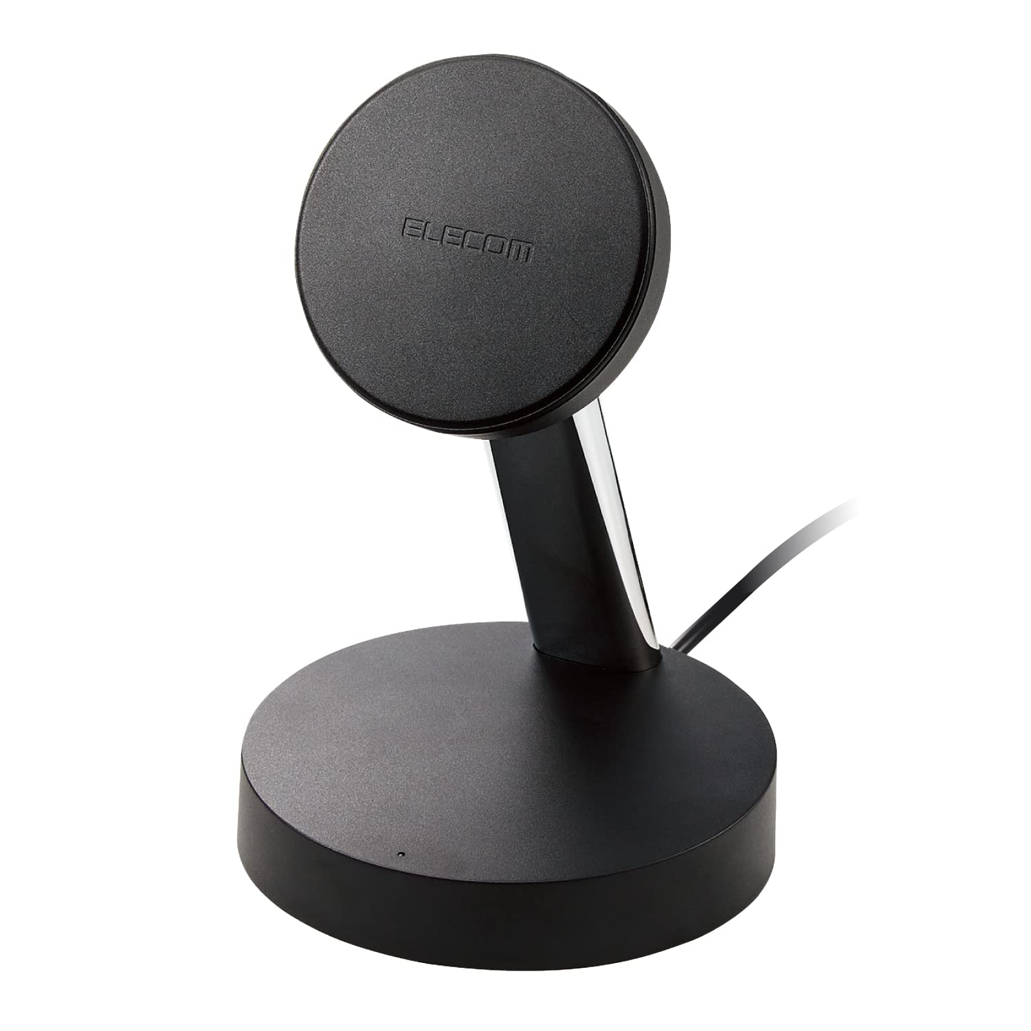 ELECOM - ELECOM　2in1 マグネットQi2規格対応ワイヤレス充電器 W-MS11BK　ブラック 2in1 マグネットQi2規格対応ワイヤレス充電器(15W+5W・スタンド