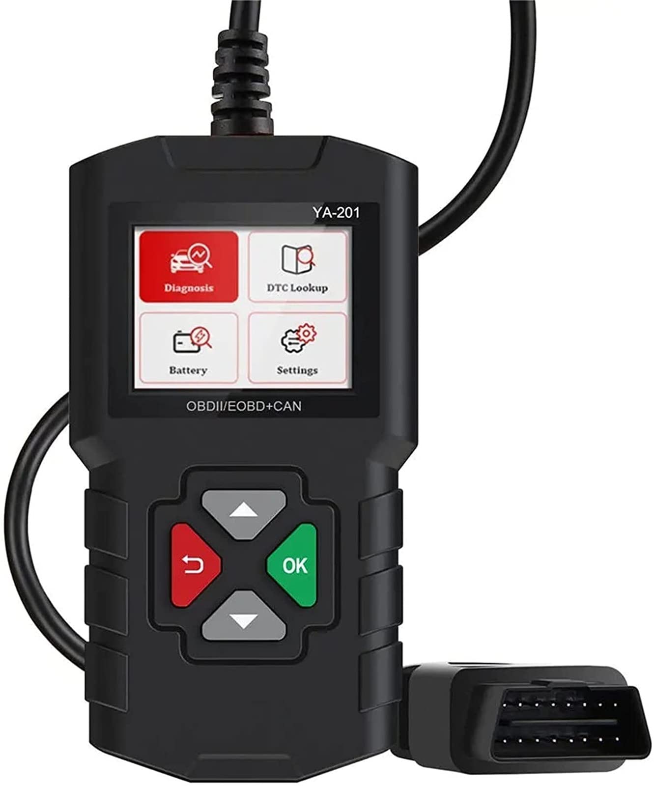 Lecteur De Code OBD2 Scanner Automobile Professionnel Multilingue pour Outils De Diagnostic De Moteur De Voiture YA201