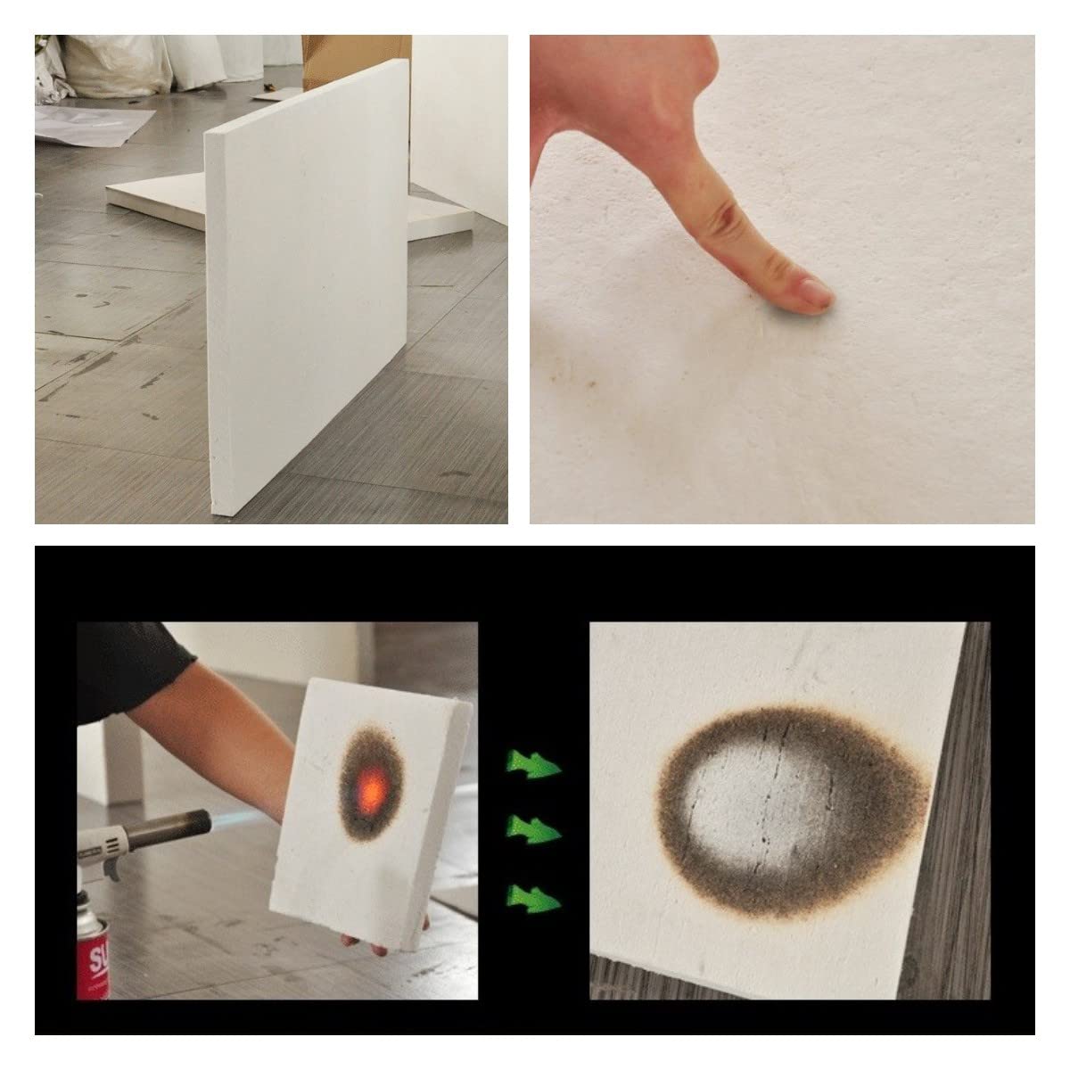 Placa De Fibra De Cerámica - 7 Mantas De Fuego Para Estufas, Hornos, Fuego Y Materiales De Laboratorio, 200X300mm,Thickness 10mm