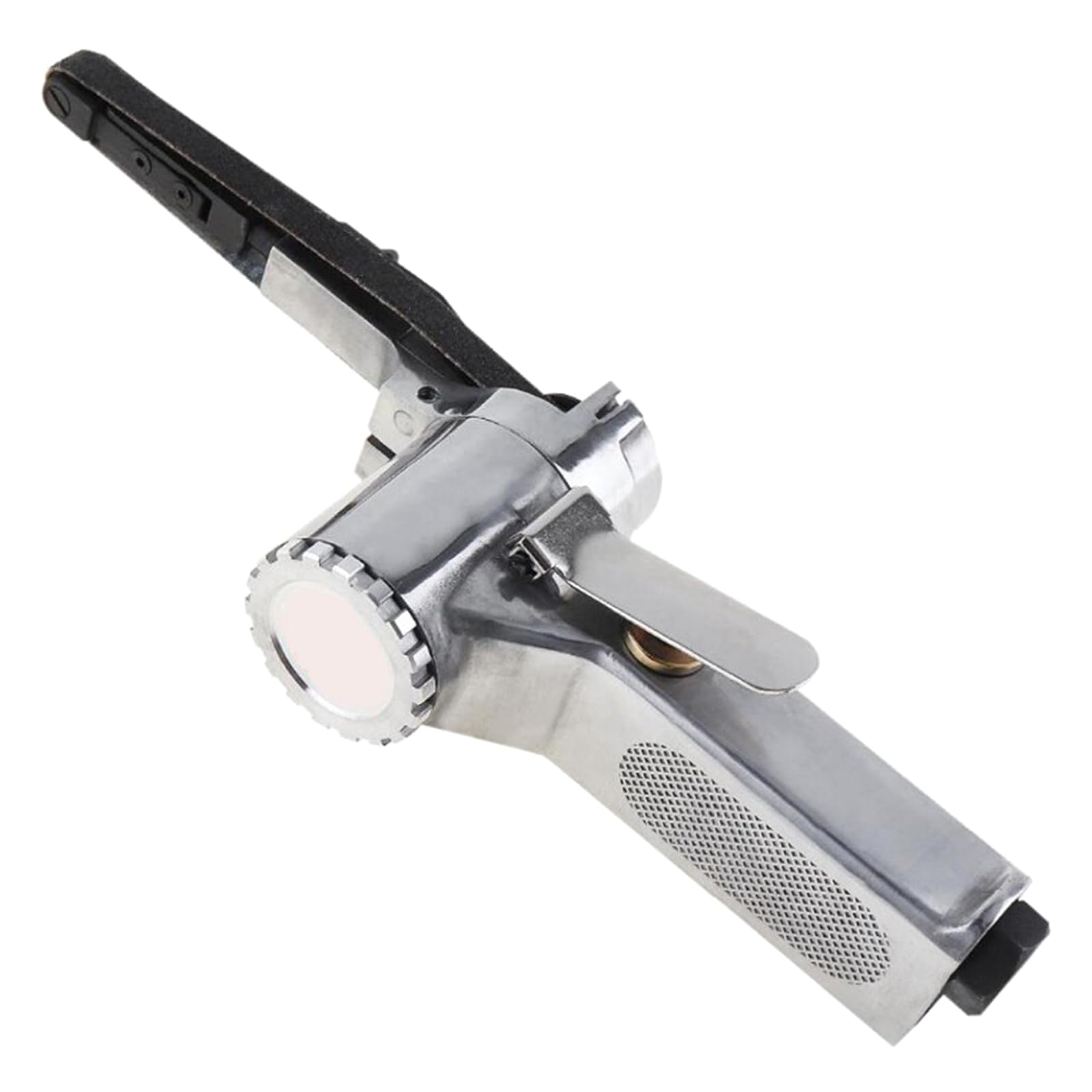 Lijadora de limas de cinta neumática profesional de 3/8 x 13 pulgadas, incluye correa, rotación de 180°, adecuada soldadura, desbarbado, lijadora de banda neumática, herramienta neumática para el