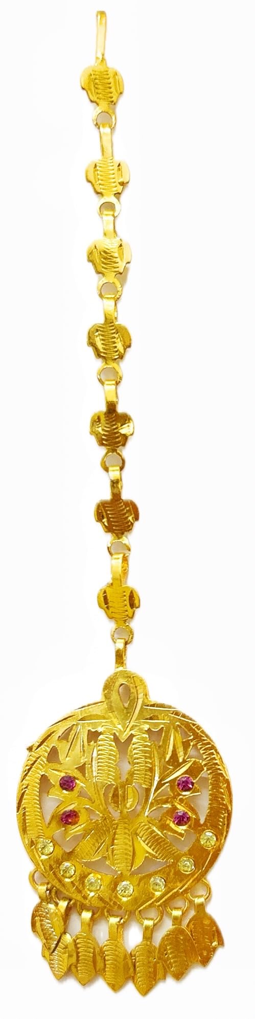 SMARNN Gold Plated Maang tikka Matha Patti Jhoomar Passa For Women (Jadau_Big Size) (B0D1QHR4F3) Amazon Price History, Amazon Price Tracker