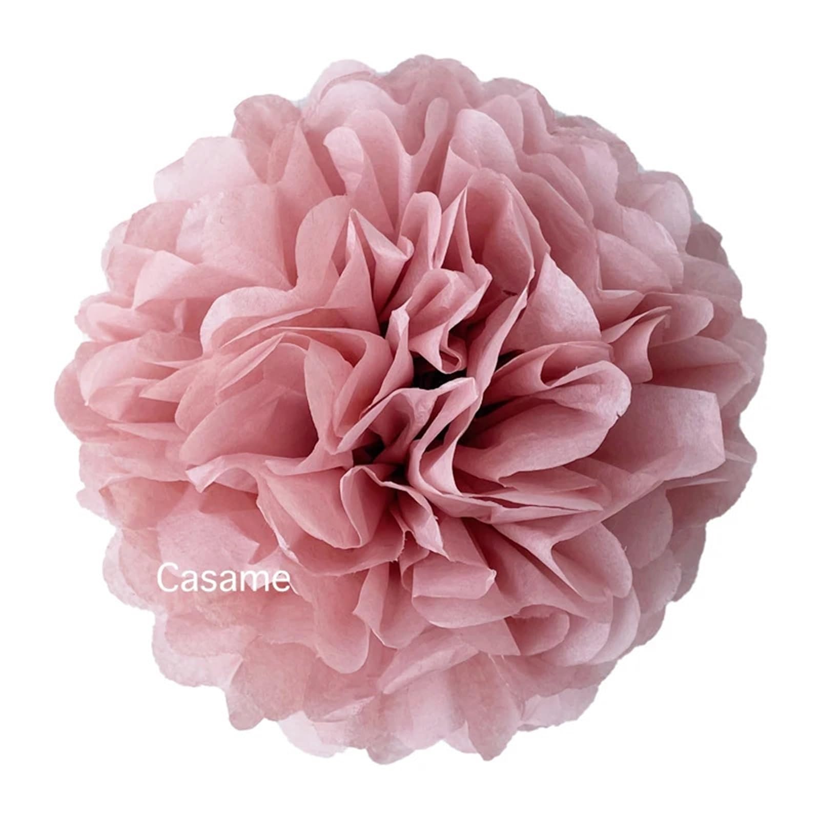 Paper Pom Poms Party 15pcs 4,6,8 Inches 10cm 15cm 20cm Tissue Paper Pom Poms Artificial Flowers Ball Pompom Wedding(Blush)