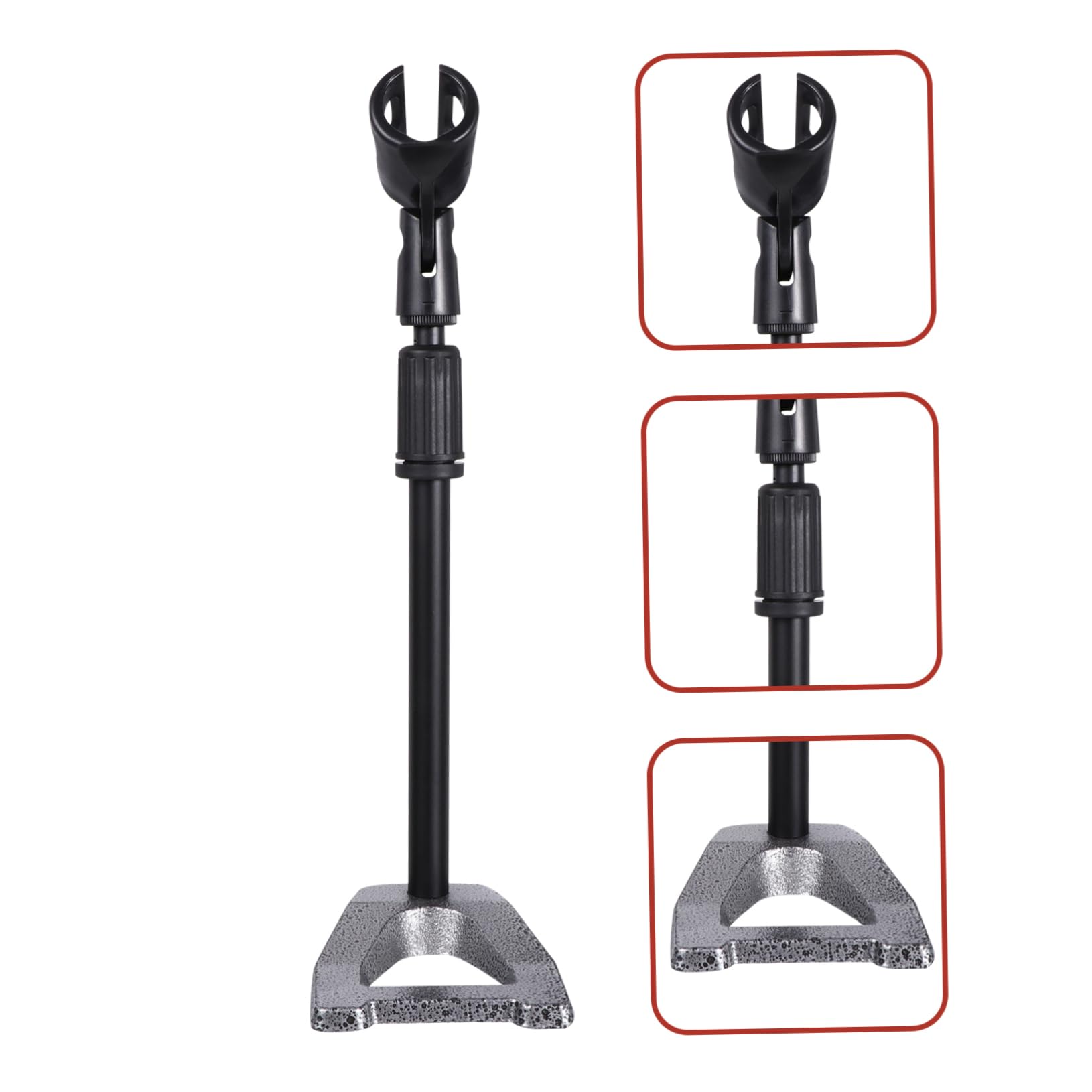 Sosoport Supporto per Microfono da Tavolo Altitudine Base Pesata Supporto per Microfono per Studio e Broadcast