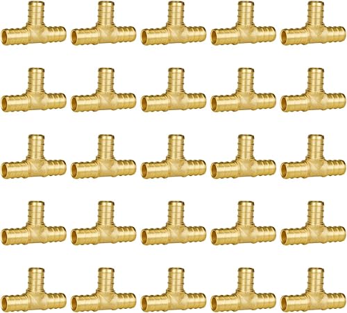 Miniatura 37 de SUNGATOR Paquete de 2 codos de oreja Pex de 1/2 pulgada, sin plomo de latón, accesorios Pex de 1/2 pulgada, certificado NSF