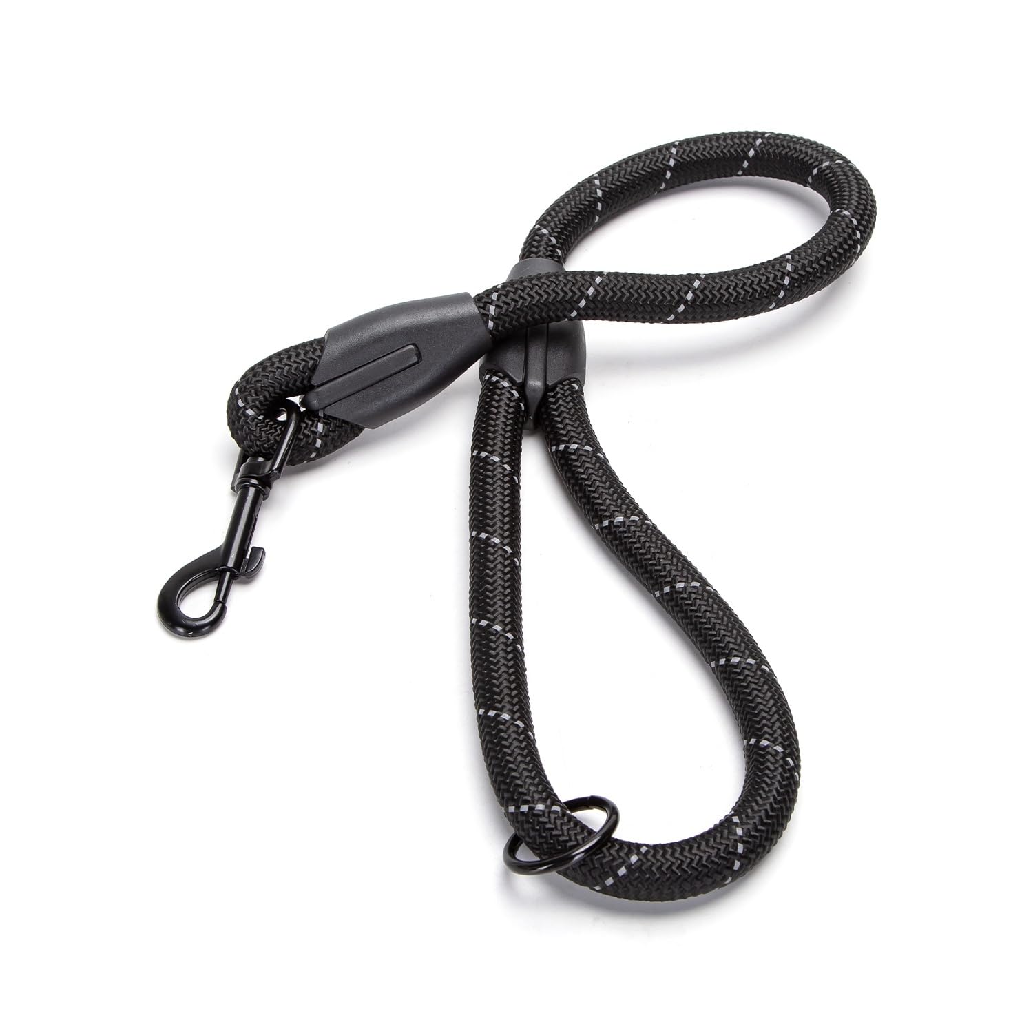 Short Round Rope Lead, Reflective, Heavy Duty; Ideal for Night Walks and Increase Visibility and Safety of Your Pet - Image 3