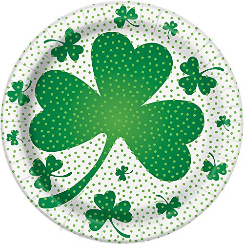 23 cm Lucky St. Patrick's Day Shamrock-Piatti di