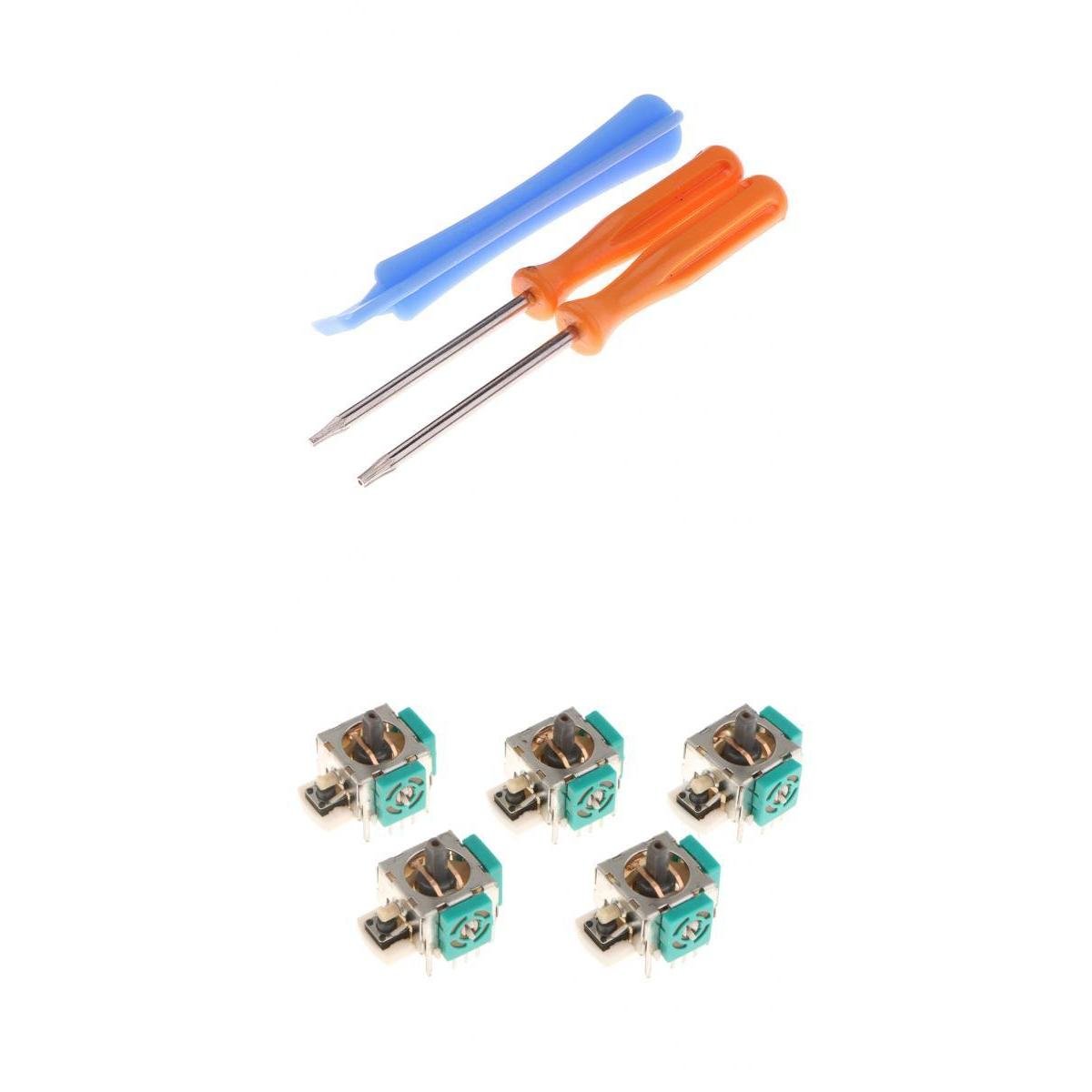 Merishopp 5 x Analog Stick 3D Rocker Joystick Axis + T8H T6 Screwdrivers for 360|Video Games & Consoles | Replacement Parts & Tools| Replacement Parts & Tools-image-45