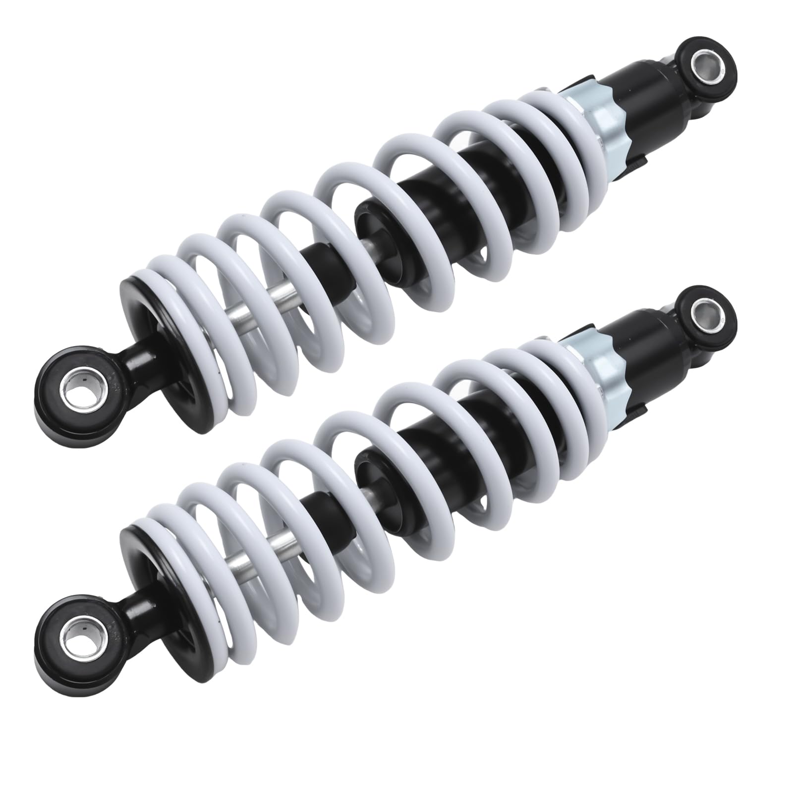 2 Stück Einstellbare Motorrad-Stoßdämpfer, 250 mm, 1200 lb, 10 mm Bohrung, geeignet für 50CC, 70CC, 90CC und 110CC Geländemotorräder und Quads