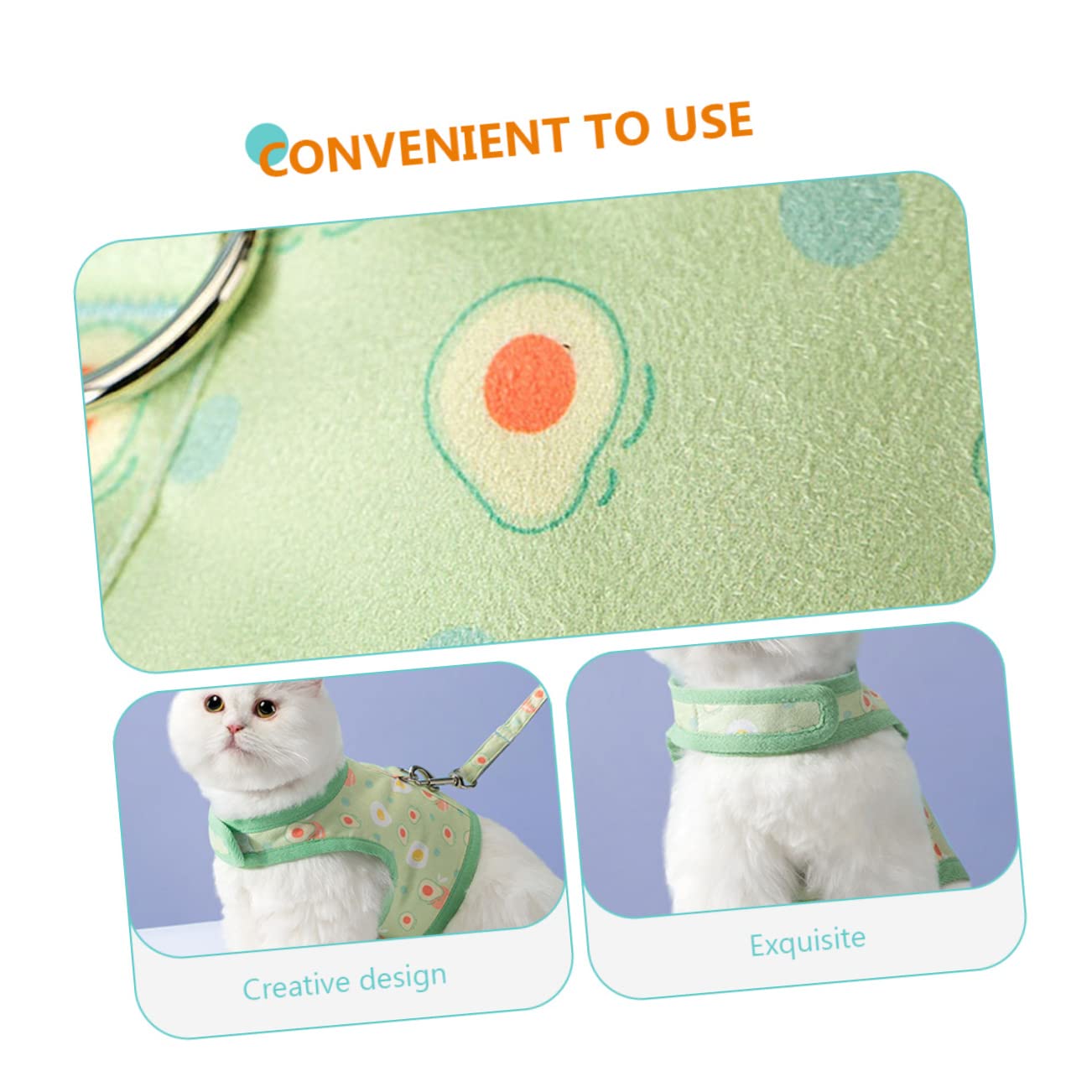 Kisangel 4juegos Arnés para Gato con Diseño De Arnés De Vestido Transpirable para LB