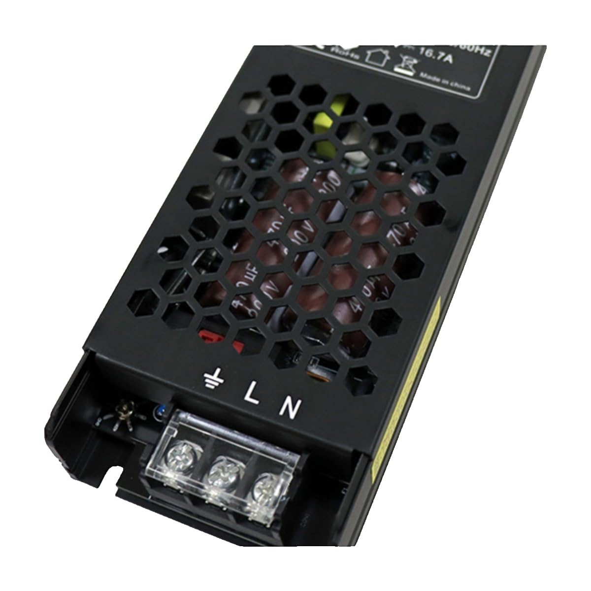 Tira larga ultrafina, silenciosa y sin parpadeos, tira de luz LED, caja, voltaje constante, iluminación CC, controlador fuente alimentación conmutada(HRL-12V300W-110V)