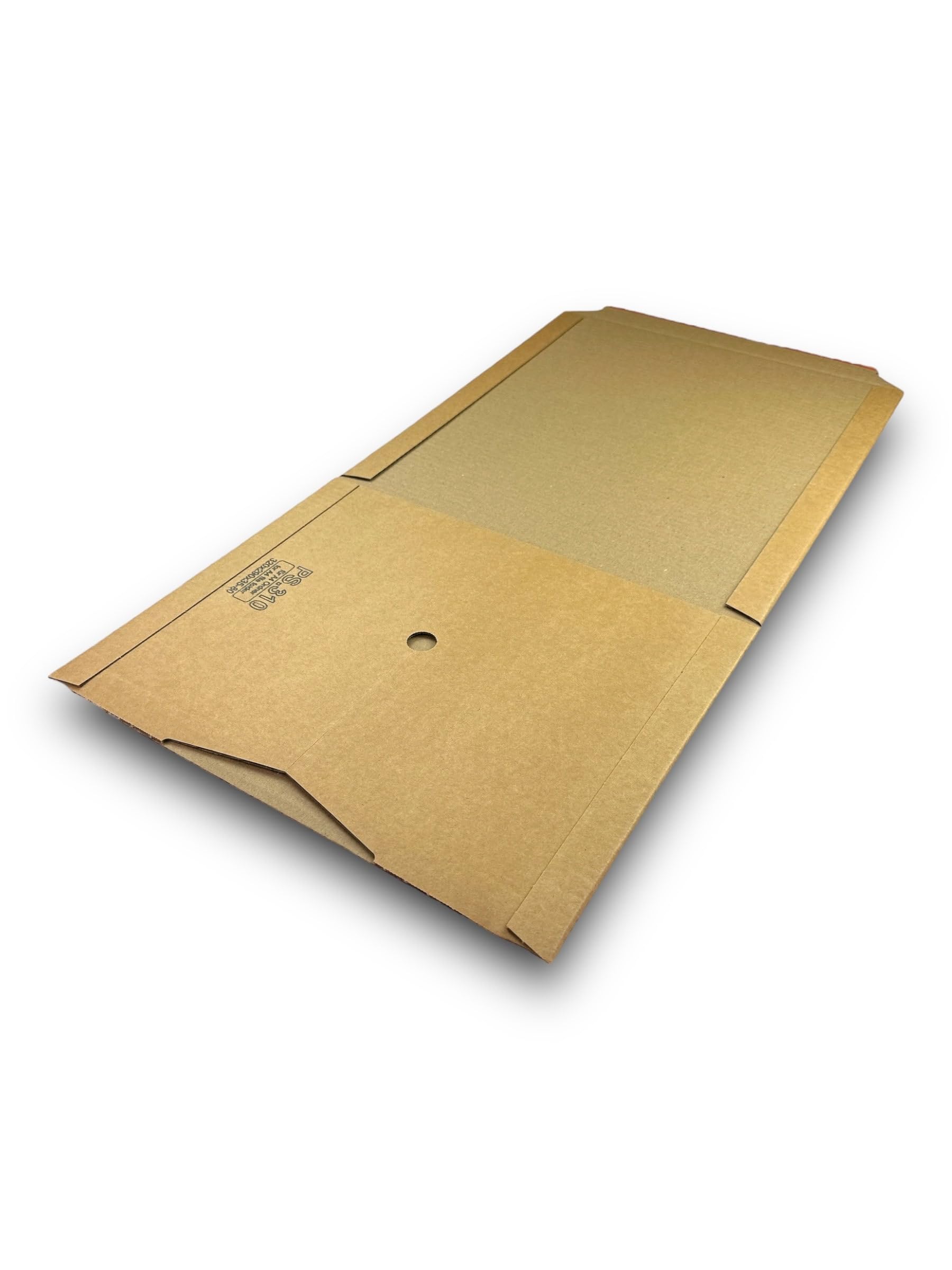 50 Stück Stabile Ordnerverpackung aus Wellpappe mit Aufreißfaden+Klebeverschluss | A4, Sichere Platzsparende Verpackungslösung für Ordner