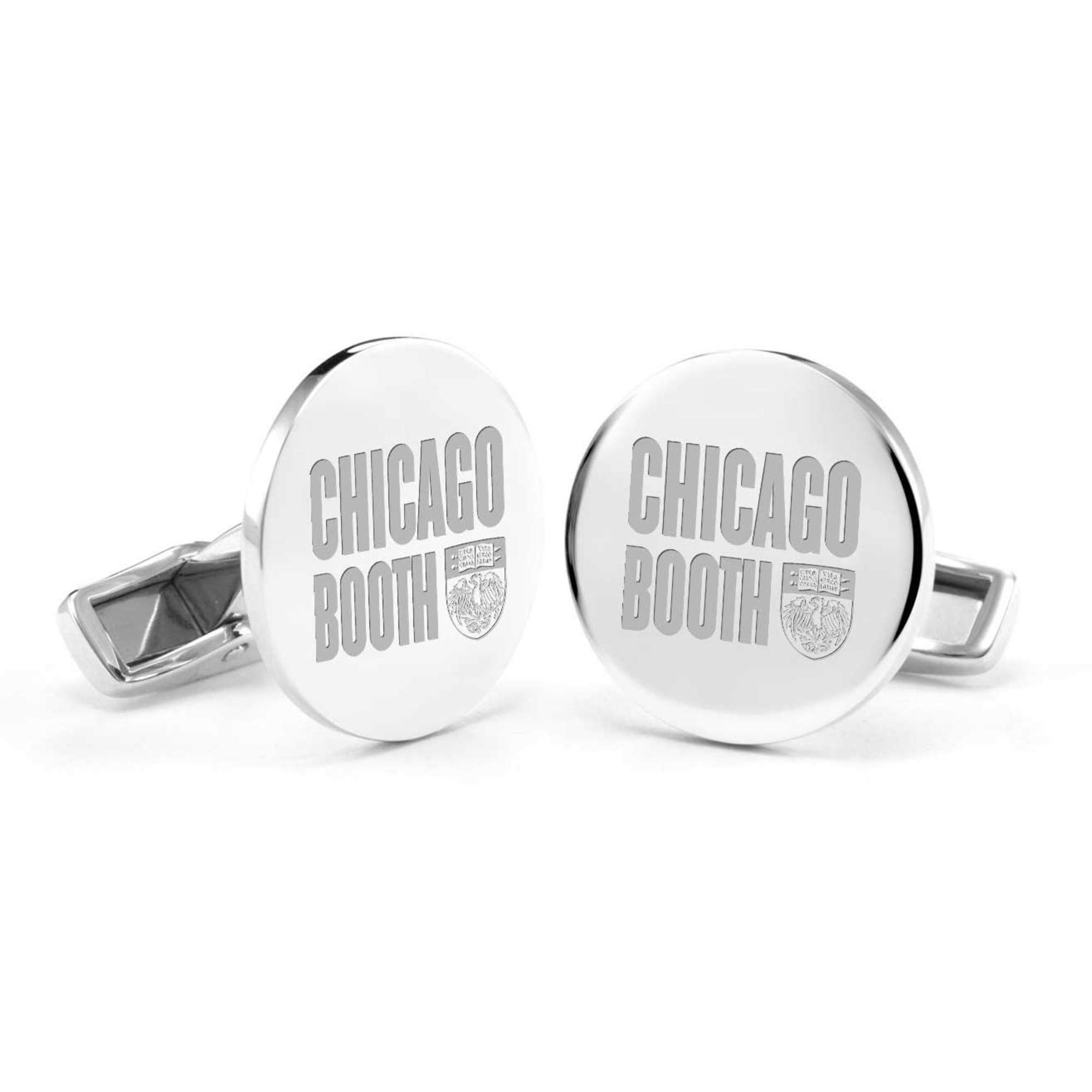 Chicago Booth Cufflinks in Sterling Silver
