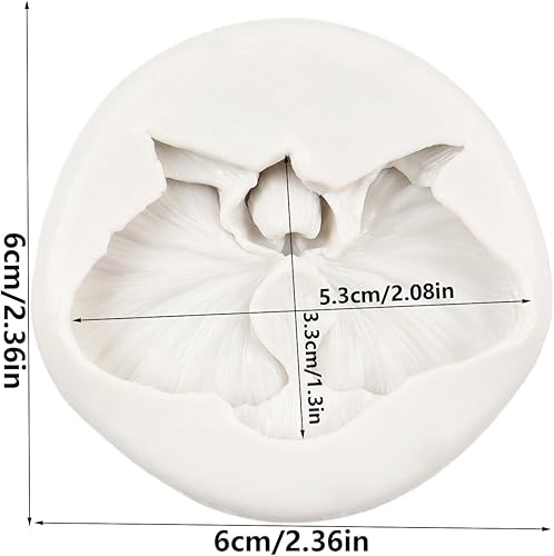 Miniatura 2 de Moldes de silicona para fondant de orquídea para cupcakes de chocolate, decoración de pasteles, caramelo, azúcar, manualidades, pasta de goma de