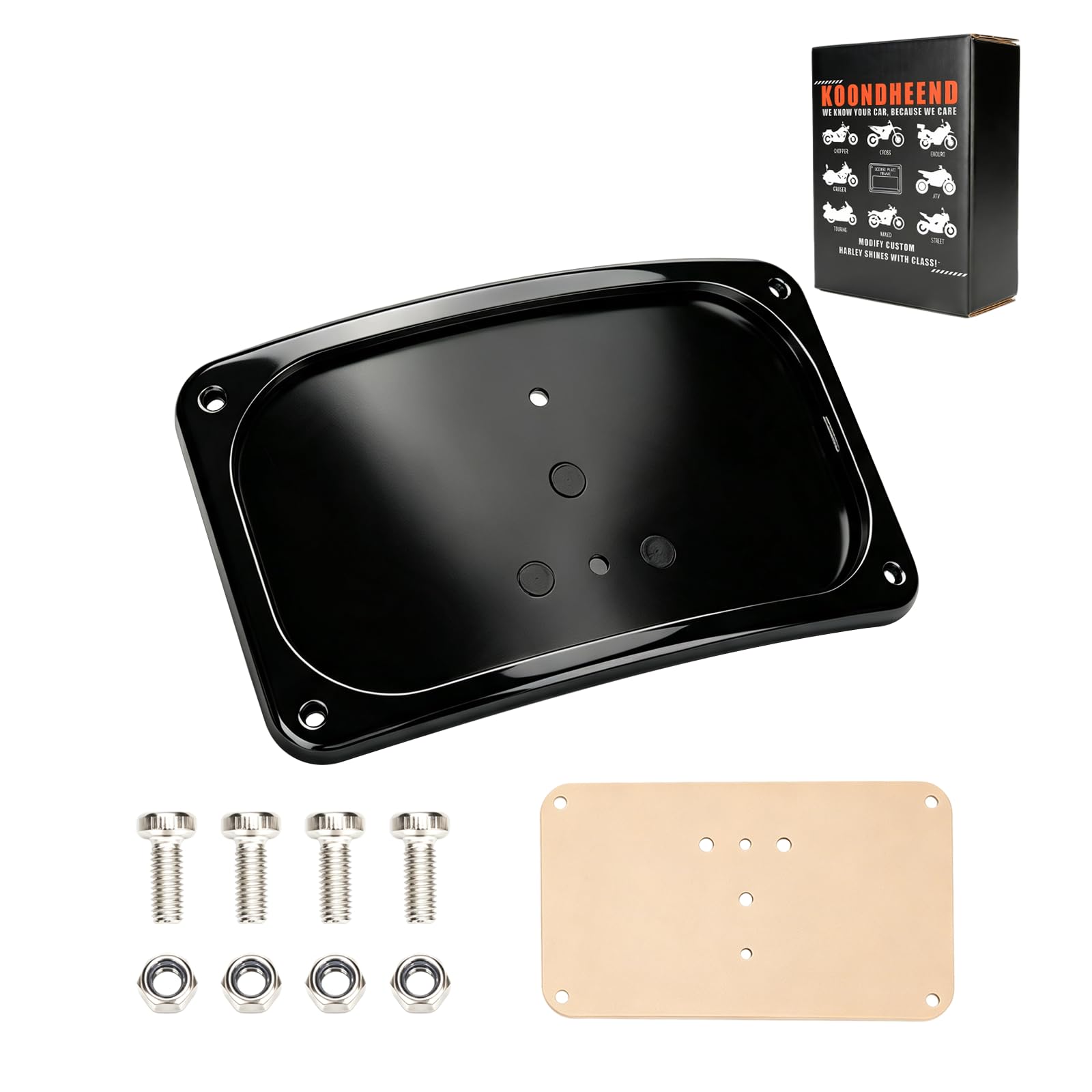 Photo 1 of KOONDHEEND Curved License Plate Mount Frame