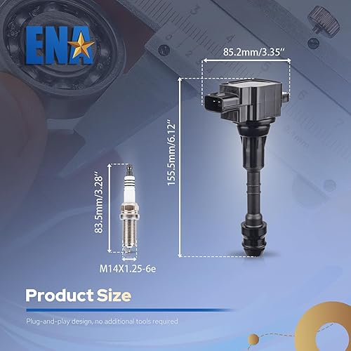 Miniatura 6 de ENA Juego de 8 bobinas de encendido y bujías platino compatibles con Nissan Infiniti Titan Pathfinder Armada NV2500 NV3500 QX56 4.0L 5.6L Reemplazo