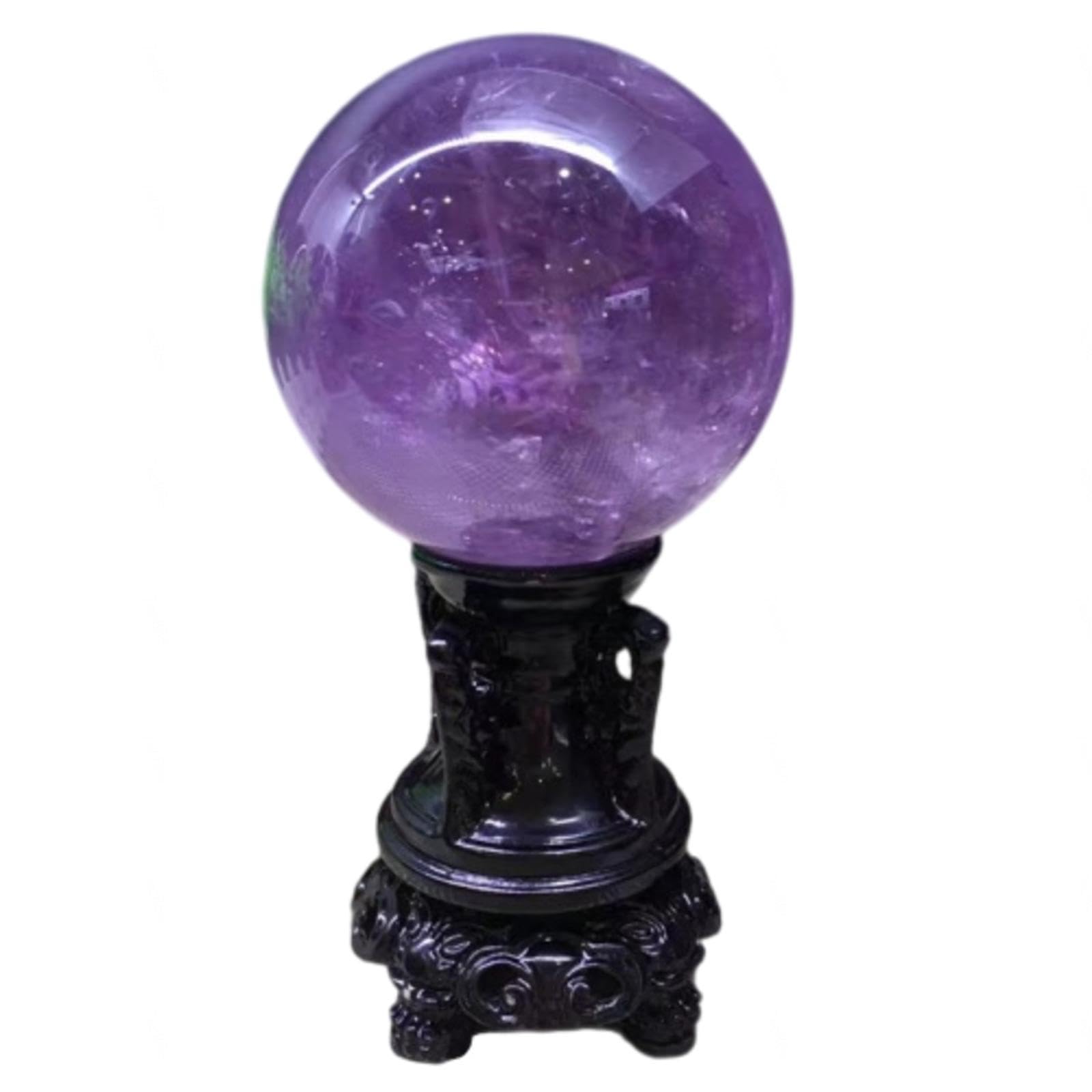 PKNVKZIDK Amethyst Crystal Ball Sphere Balls for Witchcraft and Decorative - Crystals and Stones Beginners Gift,6cm