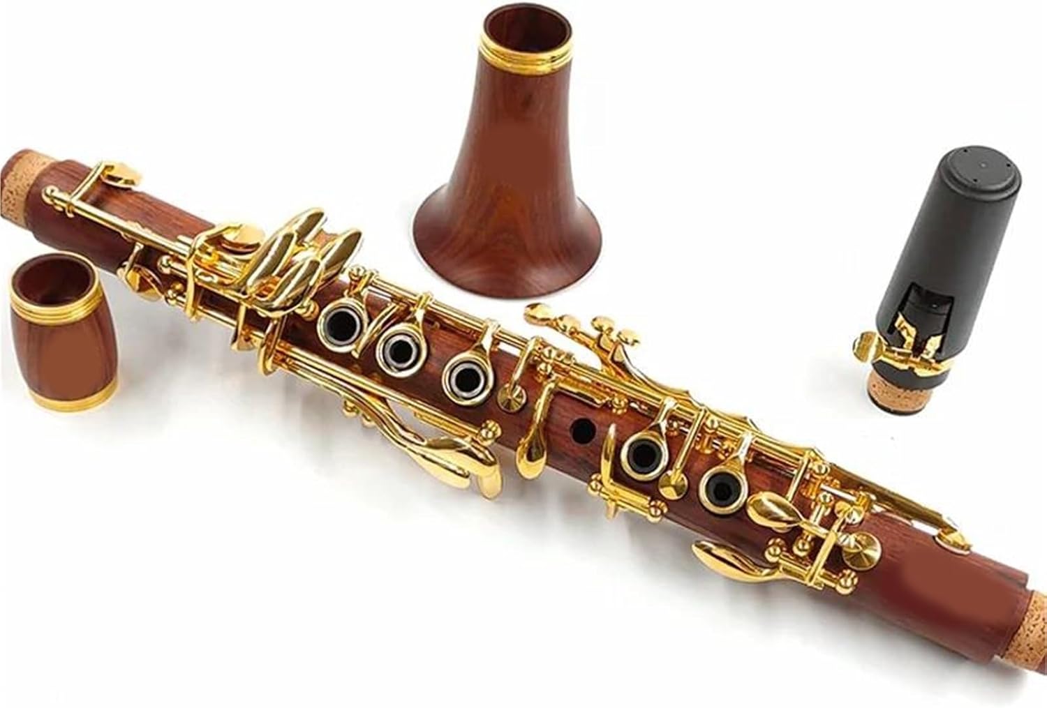 Eb Mahogany Clarinet Gold Plated 17 Keys Clarinet