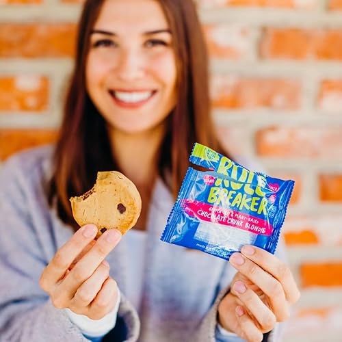 Miniatura 5 de Rule Breaker Snacks Vegano sin gluten, paquete variado de galletas Blondie Brownie | A base de plantas, lácteos, nueces, soja, sin alérgenos, Kosher