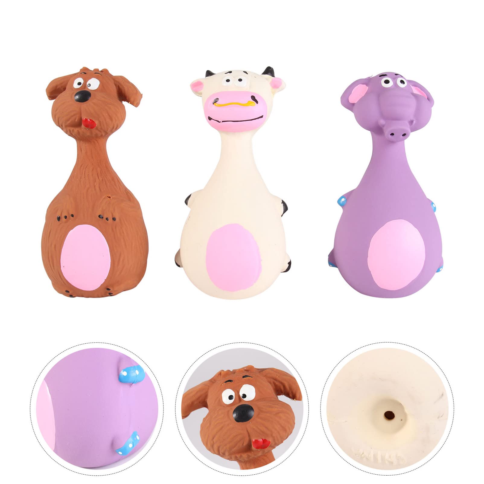 INOOMP 6pezzi Giocattoli Squeaky Per Giocattoli Interattivi Per Masticare e Resistente Per e