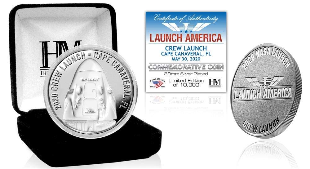 Highland Mint Launch America Crew Launch Silver Coin