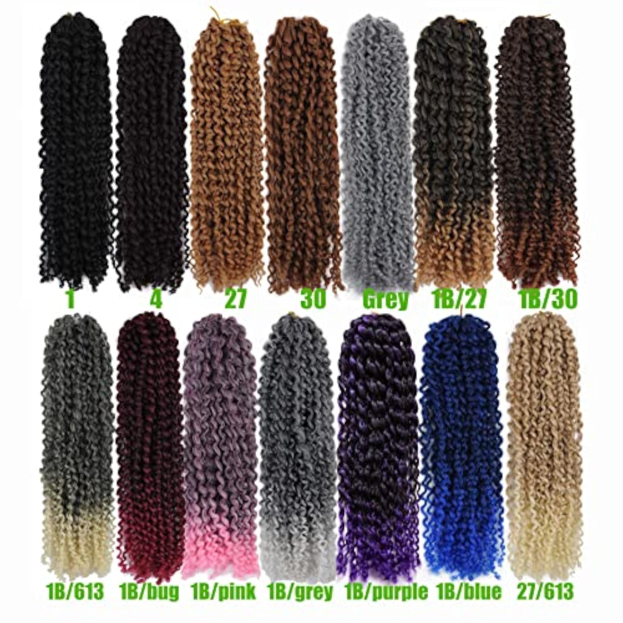 8 Inch Ombre Gray Braiding Hair Extensions, 3 Packs