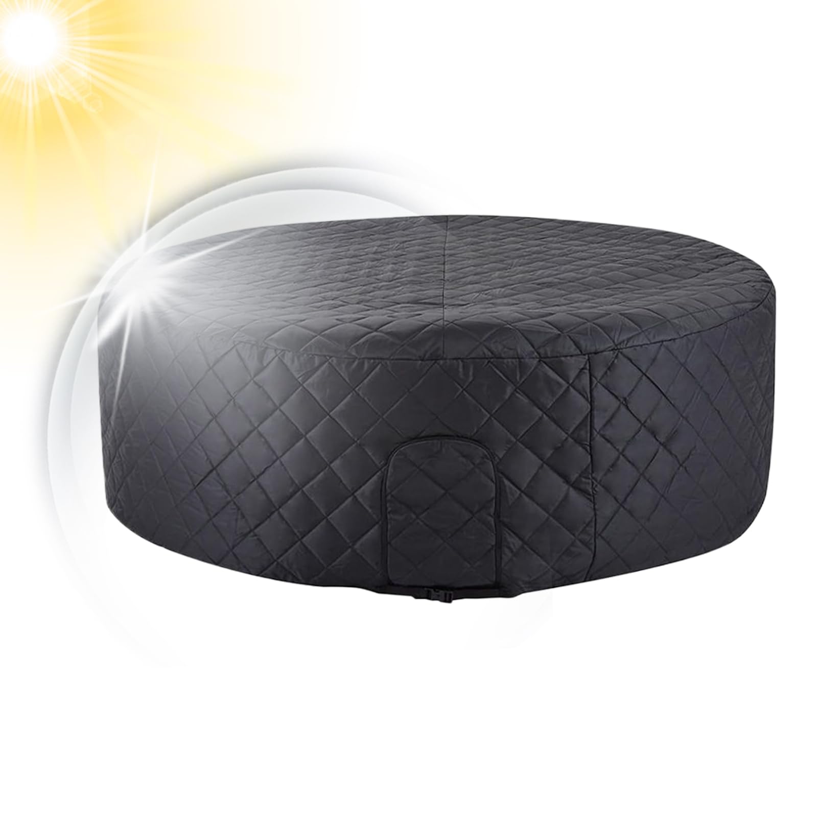 Aislante Para Bañera De Hidromasaje Protección Impermeable, Térmica y Solar | Cubierta Con Aislamiento De Spa Protector Portátil Antipolvo para Jardín, Invierno, Hogar, Comercio y en Clima Frío