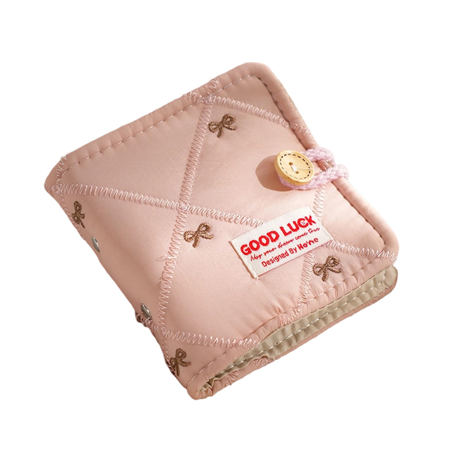 Buxuaaaa B Uxuaaaa Embroidered Owknot Photo Album For 3Inch Photos With Polyester And Stylish Home Decoration Design Picture Owner