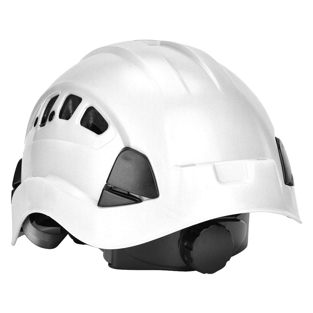 Casco de Casco de Escalada, ABS y PC Half Helmet Bulbe Casco con Alta Fuerza para la Escalada de Roca (White)
